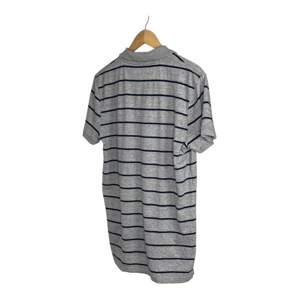 American Eagle Gray Striped Polo Shirt and maroon long SleeveButton Down Shirt M - Picture 3 of 11